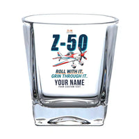 Thumbnail for Zlin Z-50LS - Cartoon + Name - Whiskey Glass