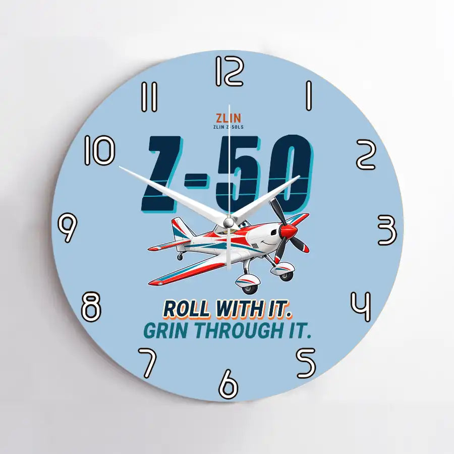 Zlin Z-50LS - Cartoon - No Frame - Light Blue