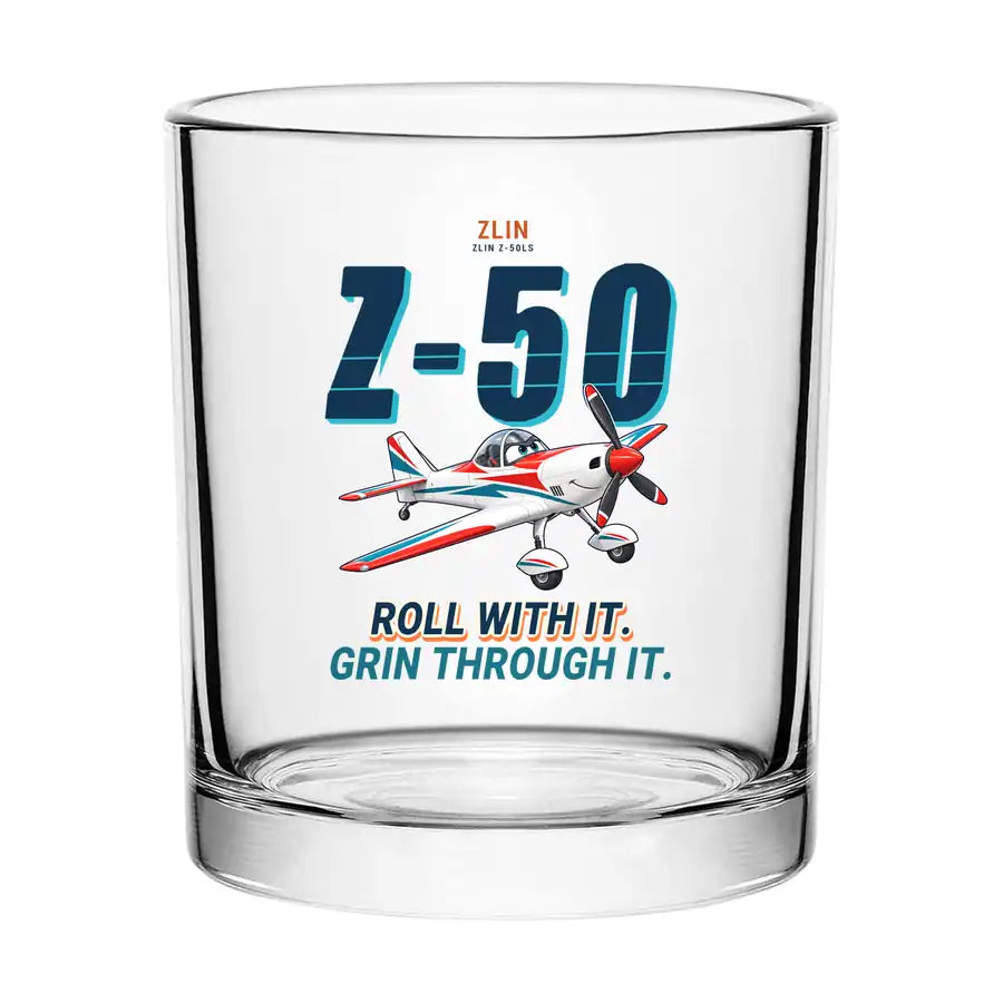 Zlin Z-50LS - Cartoon - Special Whiskey Glass