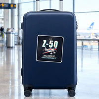 Thumbnail for Zlin Z-50LS - Cartoon - Square Sticker - Suitcase