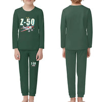 Thumbnail for Zlin Z-50LS - Children Pajamas - Cartoon Chest - Dark Green