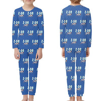 Thumbnail for Zlin Z-50LS - Children Pajamas - Cartoon Pattern - Blue