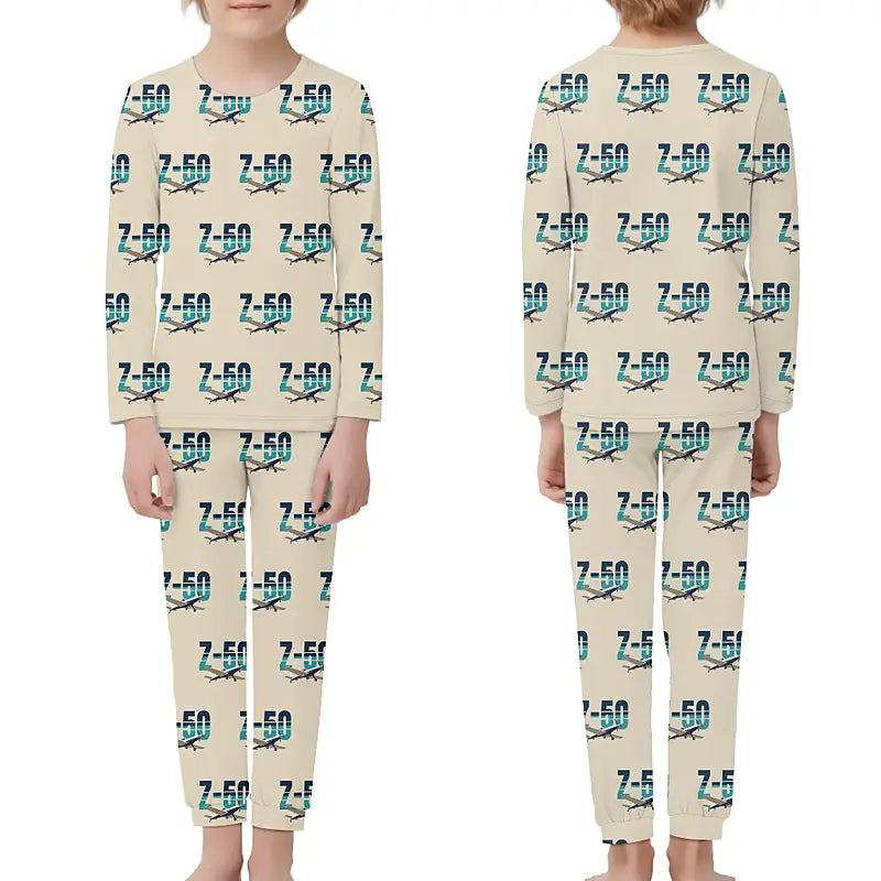 Zlin Z-50LS - Children Pajamas - Original Pattern - Beige