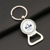 Thumbnail for Zlin Z-50LS - Heritage - Bottle Opener Key Chain - White