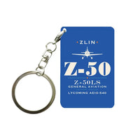Thumbnail for Zlin Z-50LS - Heritage - Key Chain - Blue