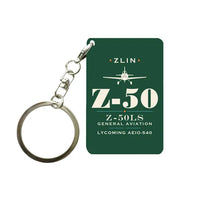 Thumbnail for Zlin Z-50LS - Heritage - Key Chain - Dark Green