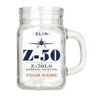 Thumbnail for Zlin Z-50LS - Heritage + Name - Cocktail Glass (Mason Jar)