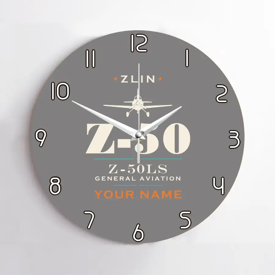 Zlin Z-50LS - Heritage + Name - No Frame - Gray