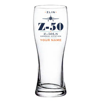 Thumbnail for Zlin Z-50LS - Heritage + Name - Pilsner Beer Glass
