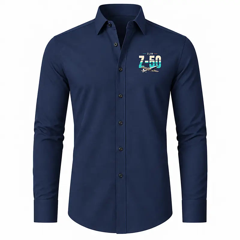 Zlin Z-50LS - Long Sleeve Shirt - Original - Dark Blue