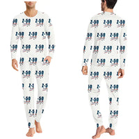 Thumbnail for Zlin Z-50LS - Men Pajamas - Cartoon Pattern - White