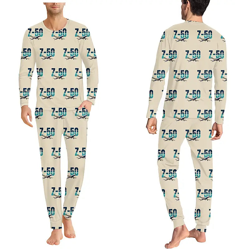 Zlin Z-50LS - Men Pajamas - Original Pattern - Beige