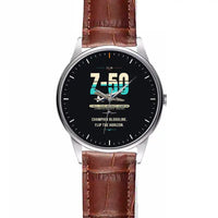 Thumbnail for Zlin Z-50LS - Original - Leather Strap - Striped Brown Leather Strap