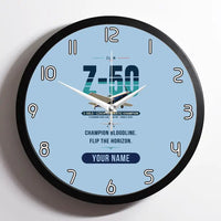 Thumbnail for Zlin Z-50LS - Original + Name - Framed - Light Blue