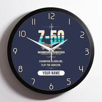 Thumbnail for Zlin Z-50LS - Original + Name - Framed - Navy Blue