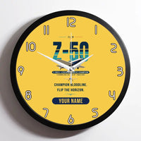 Thumbnail for Zlin Z-50LS - Original + Name - Framed - Yellow