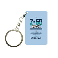 Thumbnail for Zlin Z-50LS - Original + Name - Key Chain - Light Blue