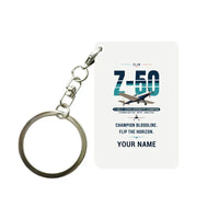 Thumbnail for Zlin Z-50LS - Original + Name - Key Chain - White