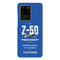 Thumbnail for Zlin Z-50LS - Original + Name - Samsung Case - Blue