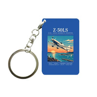 Thumbnail for Zlin Z-50LS - Poster - Key Chain - Blue