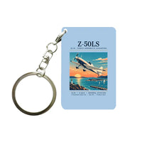 Thumbnail for Zlin Z-50LS - Poster - Key Chain - Light Blue
