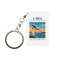 Thumbnail for Zlin Z-50LS - Poster - Key Chain - White