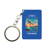 Thumbnail for Zlin Z-50LS - Poster + Name - Key Chain - Blue