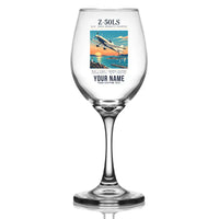 Thumbnail for Zlin Z-50LS - Poster + Name - Wine Glass