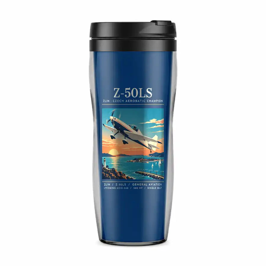 Zlin Z-50LS - Poster - Plastic (No Holder) - Blue