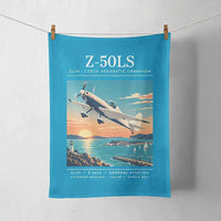 Thumbnail for Zlin Z-50LS - Poster - Towel - Turquoise