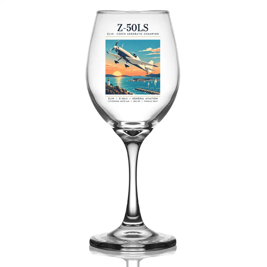 Zlin Z-50LS - Poster - Wine Glass