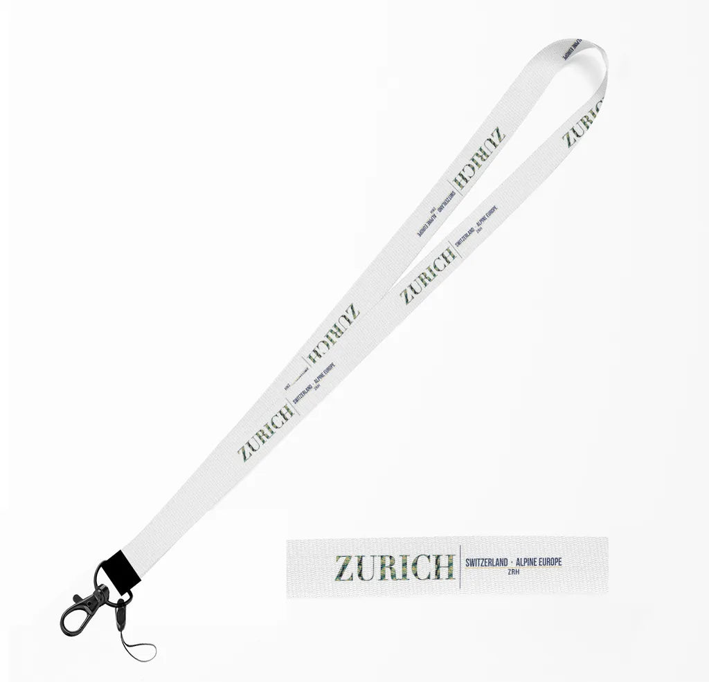 Zurich City Series lanyard - white