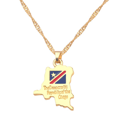 Democratic Republic of the Congo Necklace