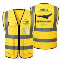 Thumbnail for AgEagle eBee X aviation design on yellow high-visibility reflective vest