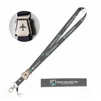 Thumbnail for Airbus ACJ319neo seat belt lanyard - gray