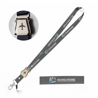 Thumbnail for Airbus ACJ350 seat belt lanyard - gray