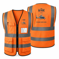 Thumbnail for Airbus H155 EC155 B1 aviation design on orange high-visibility reflective vest