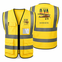 Thumbnail for Albatros D.Va aviation design on yellow high-visibility reflective vest