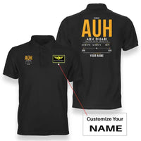 Thumbnail for AUH - Tag Custom - Double-Side Polo - Black + Name