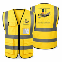 Thumbnail for Avro Lancaster B I aviation design on yellow high-visibility reflective vest