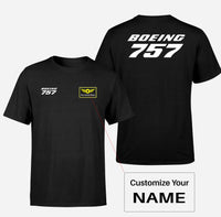 Thumbnail for Boeing 757 & Text Designed Double-Side T-Shirts