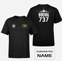 Thumbnail for Boeing 737 & Plane Designed Double-Side T-Shirts