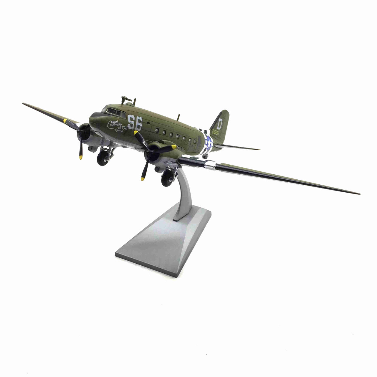 1/100 Douglas C-47 Skytrain Military Transport Aircraft Airplane Model