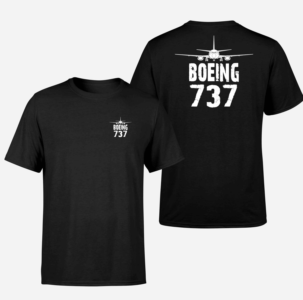 Boeing 737 & Plane Designed Double-Side T-Shirts