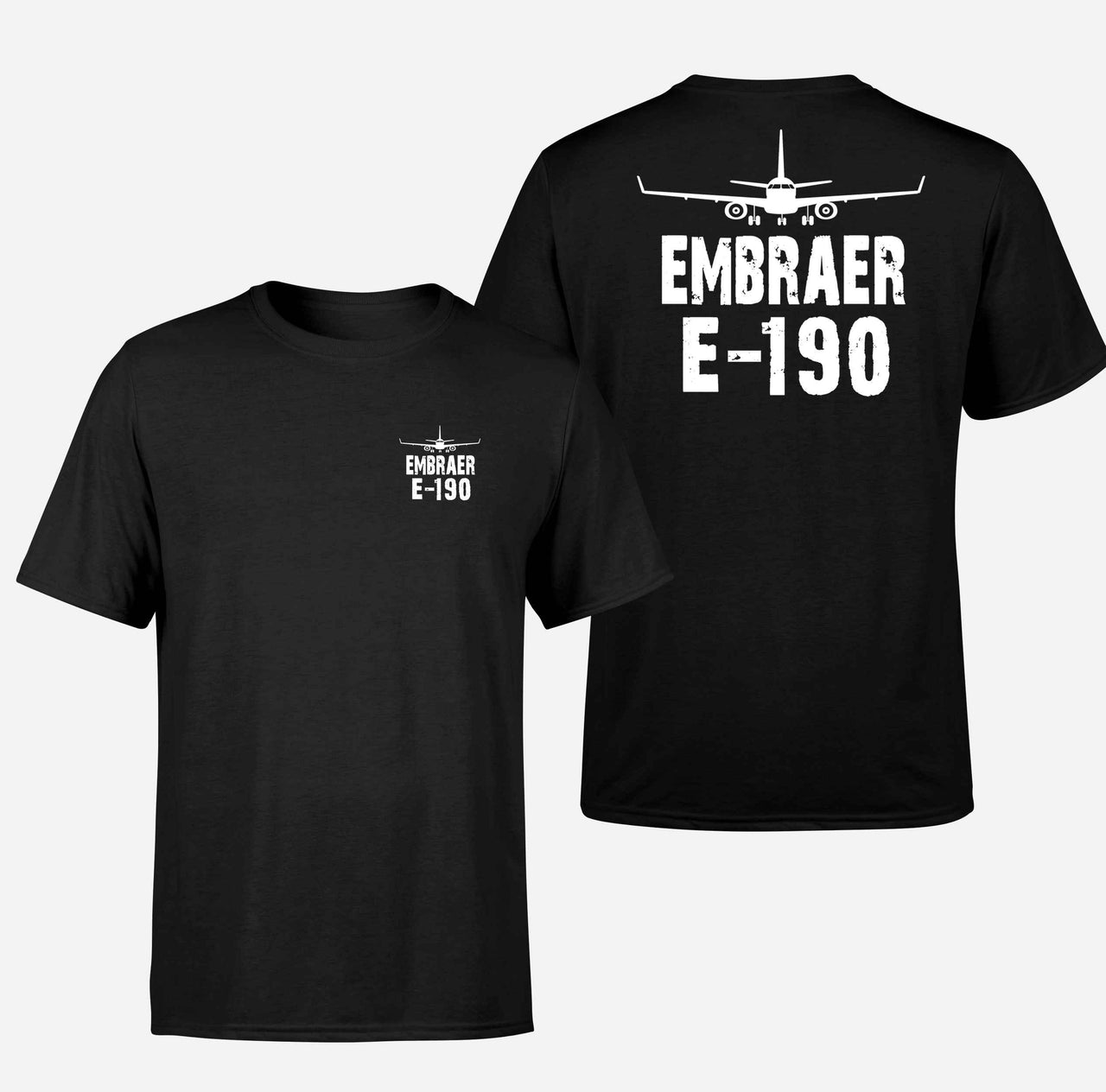 Embraer E-190 & Plane Designed Double-Side T-Shirts - view 2