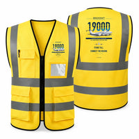 Thumbnail for Beechcraft 1900D aviation design on yellow high-visibility reflective vest