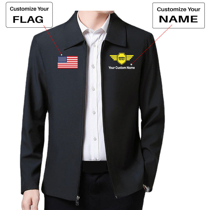 Custom Flag & Name with (Badge 5) Designed Stylish Coats