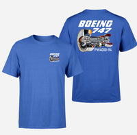 Thumbnail for Boeing 747 & PW4000-94 Engine Designed Double-Side T-Shirts