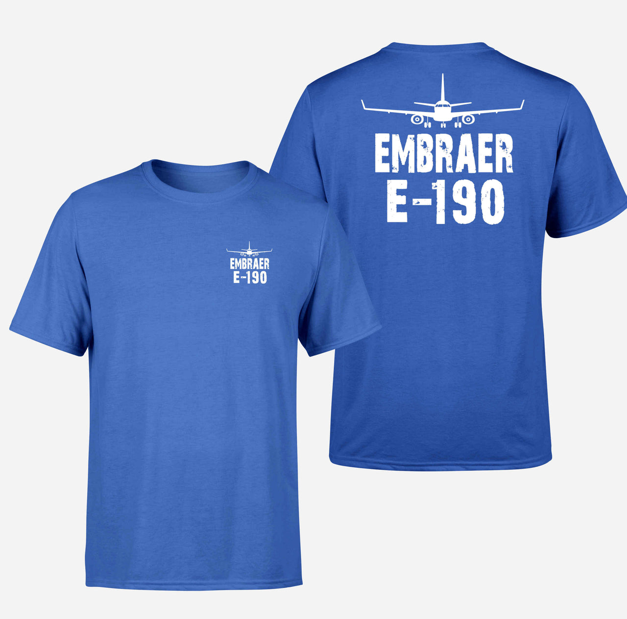 Embraer E-190 & Plane Designed Double-Side T-Shirts - view 4