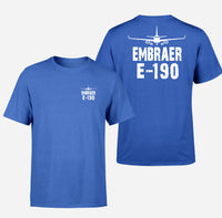 Thumbnail for Embraer E-190 & Plane Designed Double-Side T-Shirts - view 4